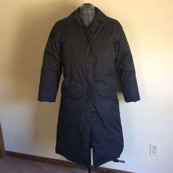 Lands’ End Down Long Parka Jacket Size Medium - Picture 4 of 11
